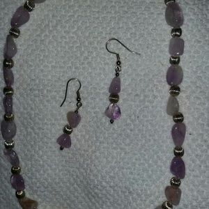 Necklace, earring set